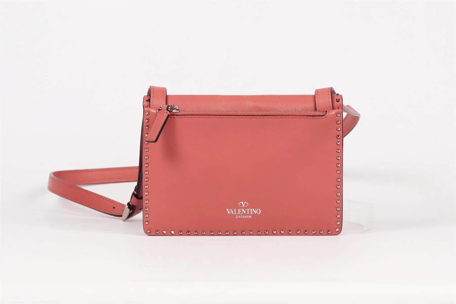 VALENTINO ROCKSTUD LEATHER SHOULDER BAG