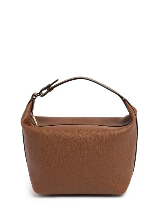 Valextra   Mochi leather top handle bag 