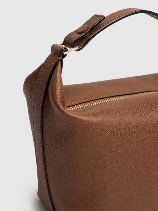 Valextra   Mochi leather top handle bag 