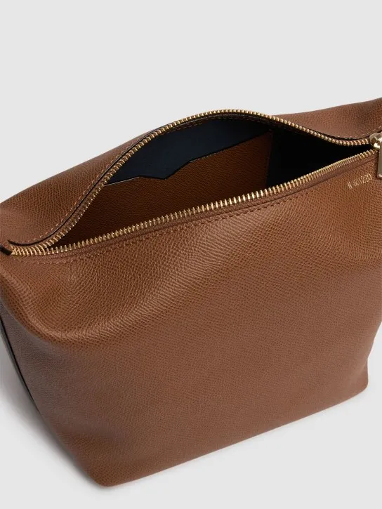 Valextra   Mochi leather top handle bag 