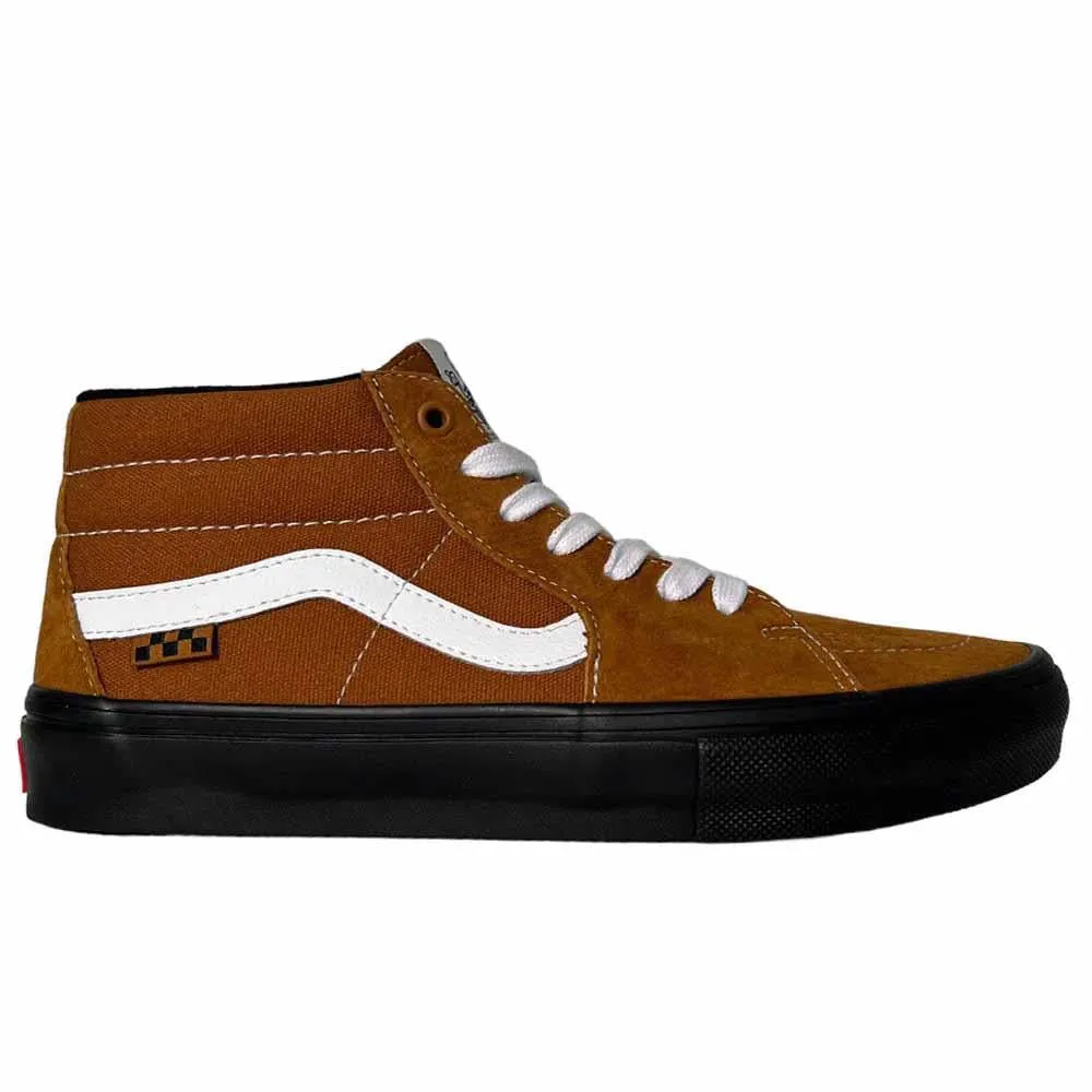 Vans Skate Grosso Mid Pig Suede Brown-Black