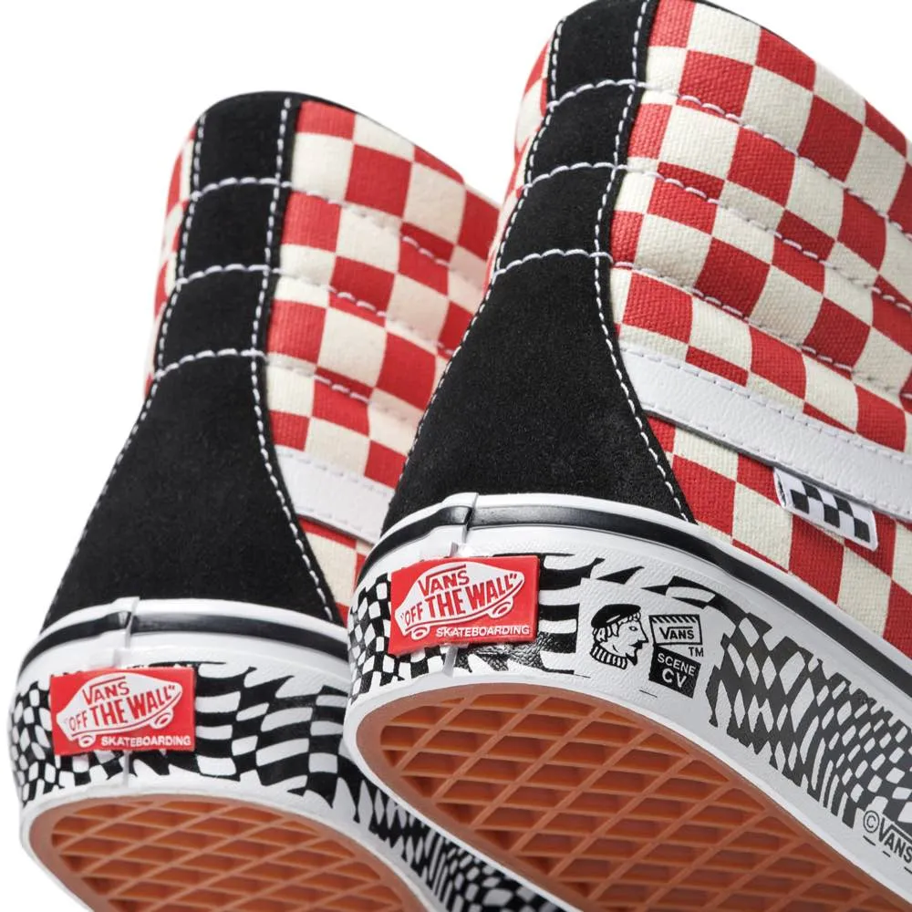 Vans Skate Sk8 Hi Grosso 84 Black-Red Check