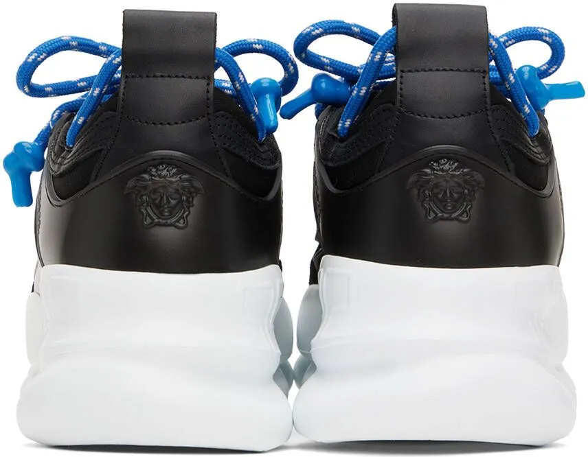 Versace Black Chain Reaction Sneakers