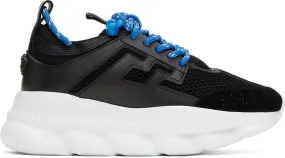 Versace Black Chain Reaction Sneakers