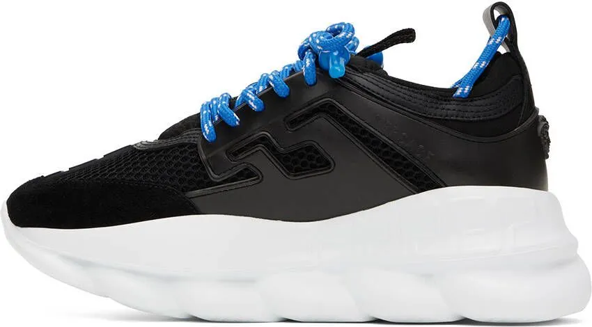 Versace Black Chain Reaction Sneakers