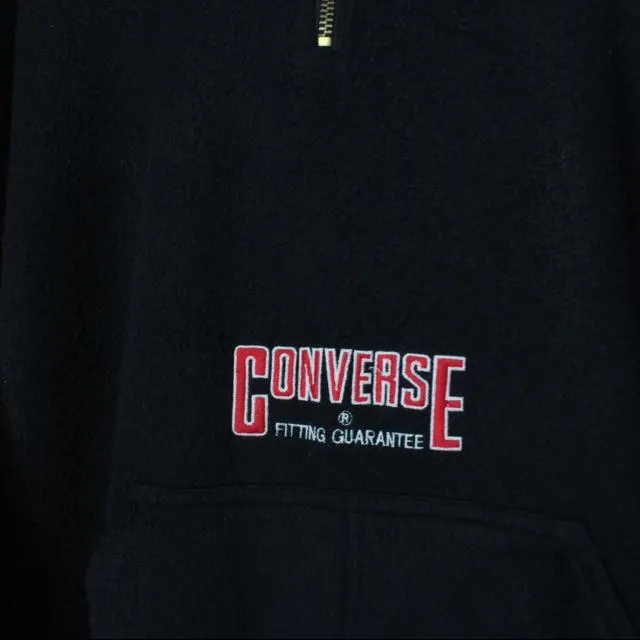 Vintage Converse 1/4 Zip Spellout Fleece Large