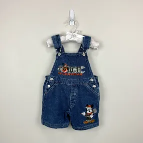 Vintage Mickey Mouse Tough Workwear Denim Shortalls 2T