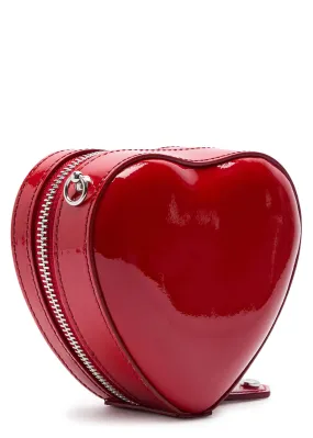 VIVIENNE WESTWOOD Heart mini patent leather cross-body bag  -                         -                     -                