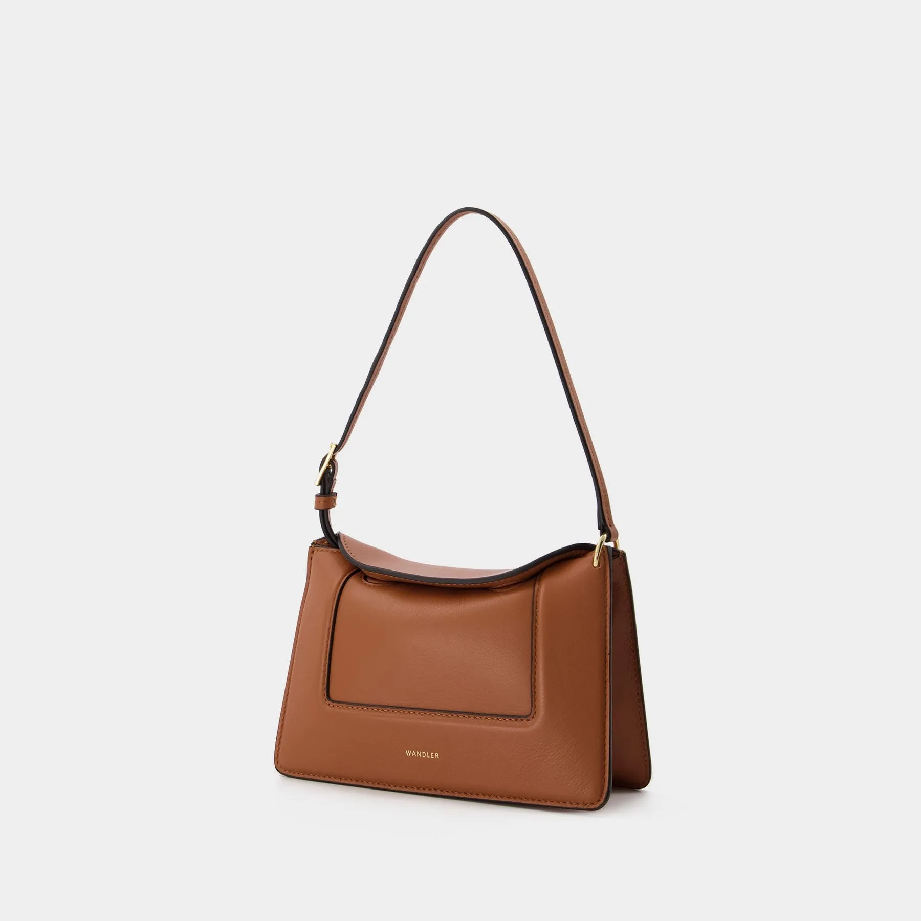 Wandler  Penelope Micro Bag in Brown Leather