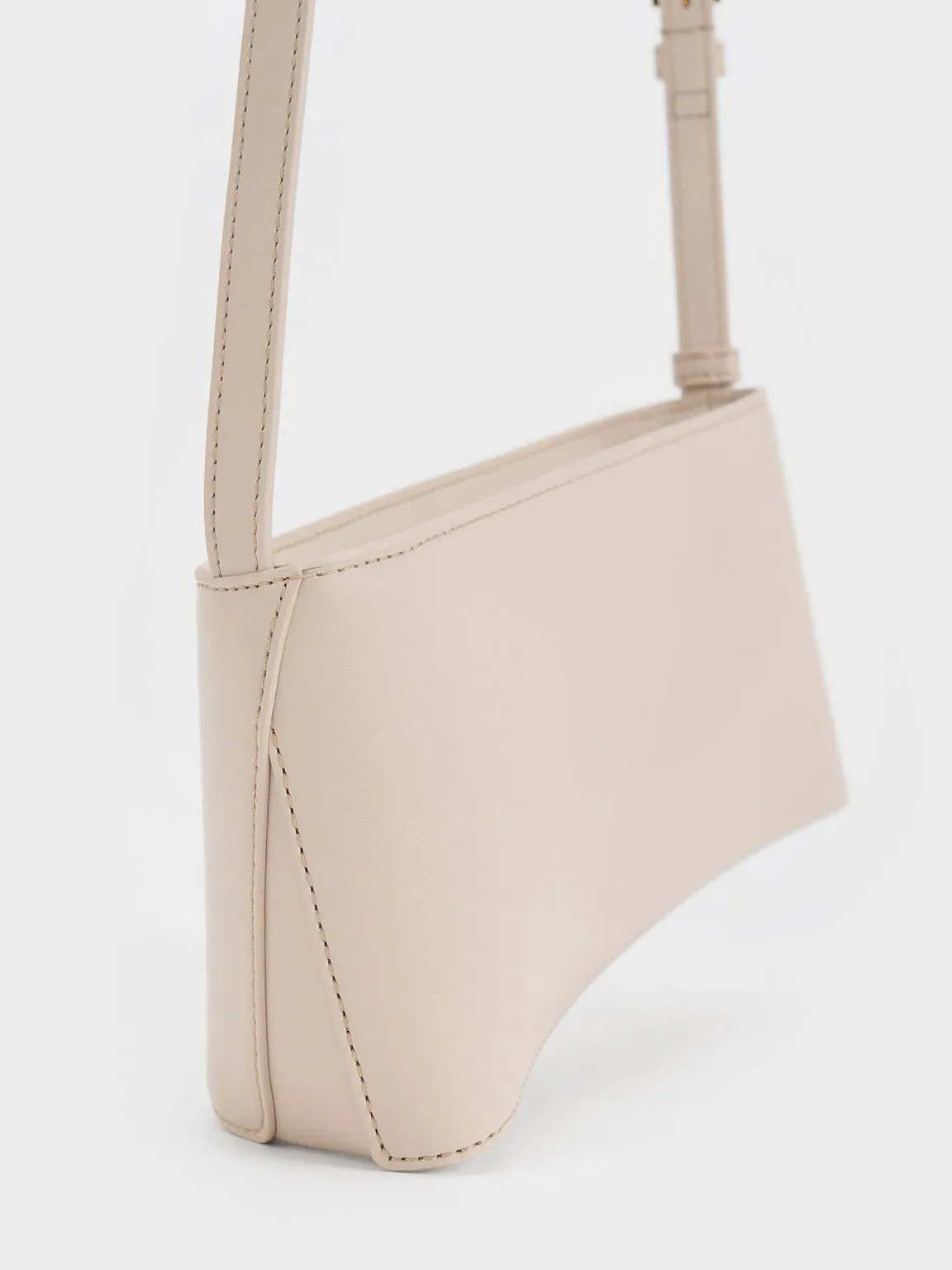 Wisteria Elongated Shoulder Bag - Oat