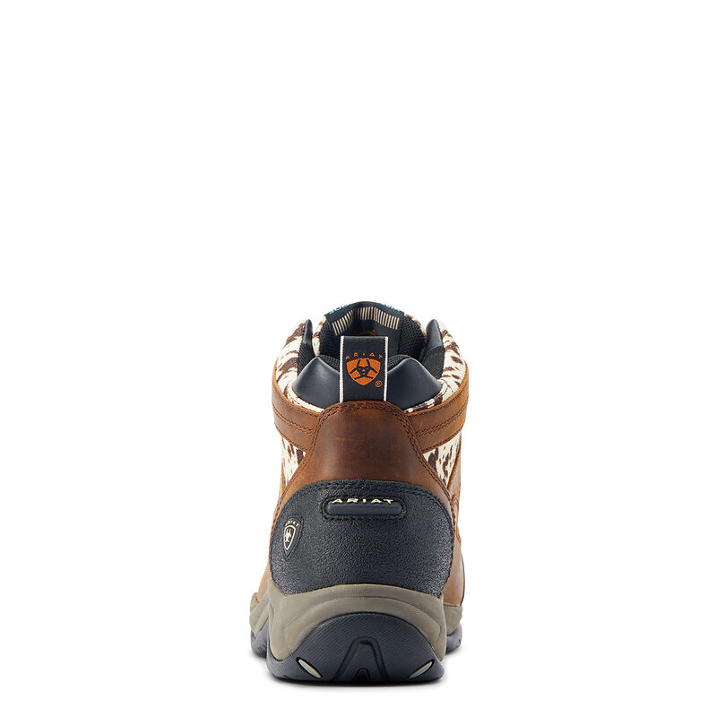 Women's Terrain Waterproof Boot in Brown Cow Print