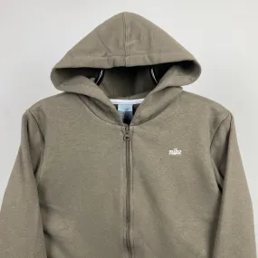 Women’s 00s Nike Zip Hoodie Brown Medium