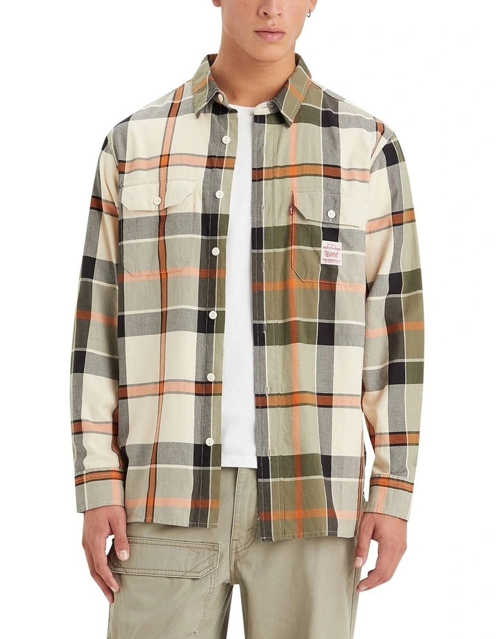 Workwear Classic Worker Shirt in Temescal Plaid Fog