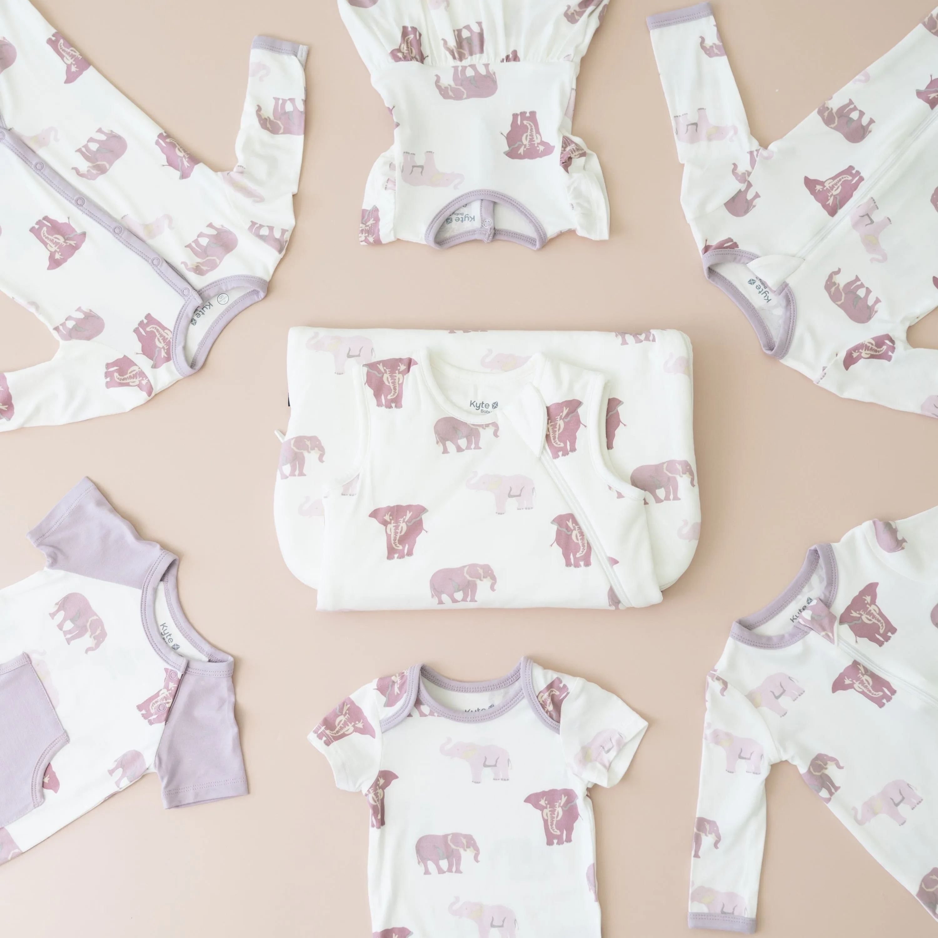 Zippered Romper in Elephant